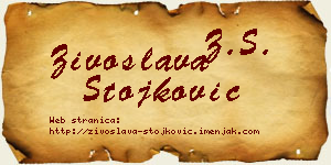 Živoslava Stojković vizit kartica